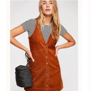 Free People Rolling Thunder Corduroy Mini Dress